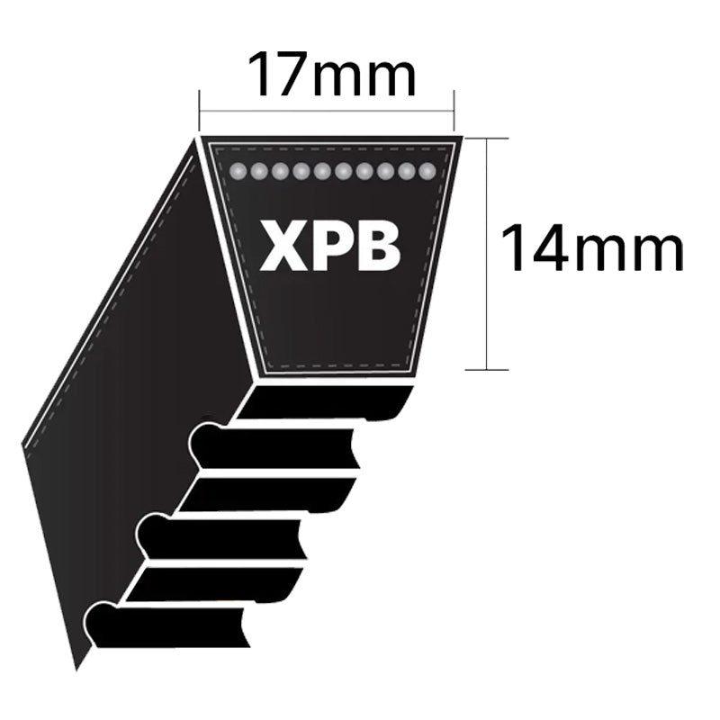 XPB2680 Gates Quad Power 4 XPB-Section Cogged V-Belt (Uniset Match)