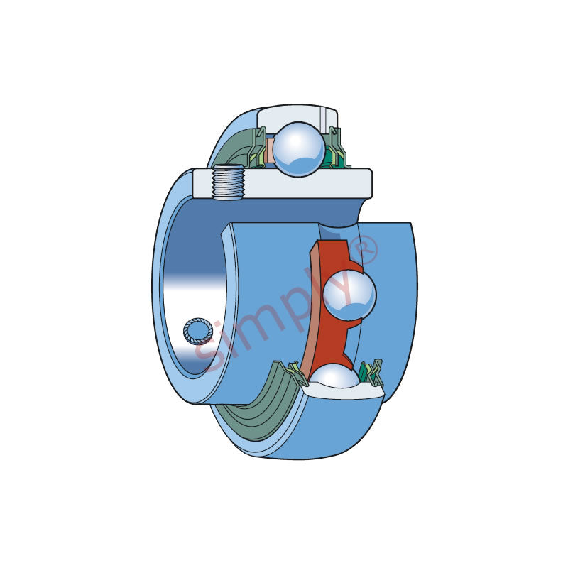 SKF YAR213-2F Grub Screw Type Bearing Insert with 65mm Bore 120mm Outside Diameter
