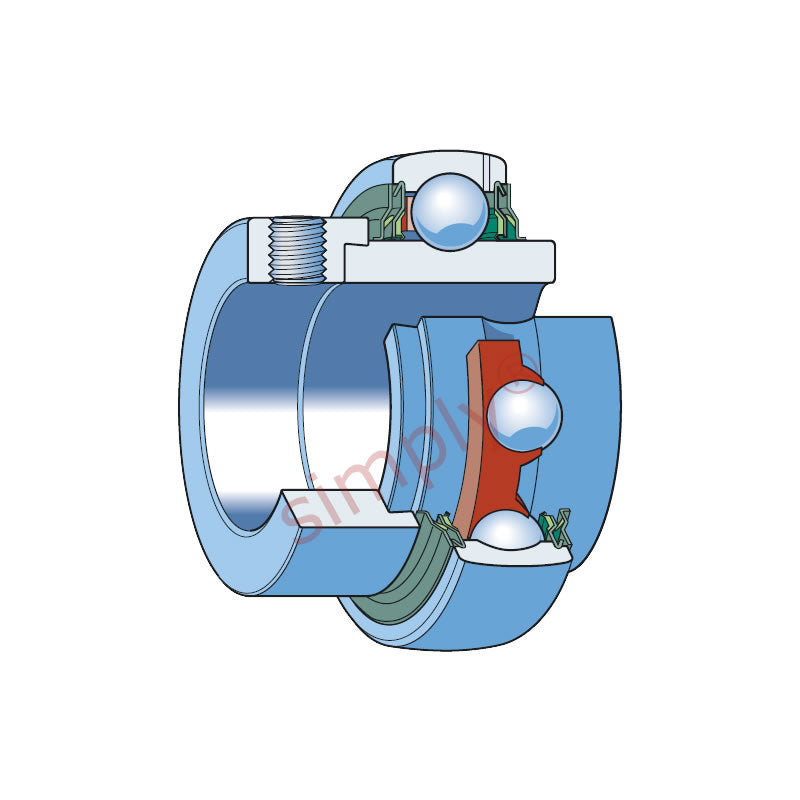 SKF YEL210-2F Eccentric Locking Collar Bearing Insert with 50mm Bore 90mm Outside Diameter